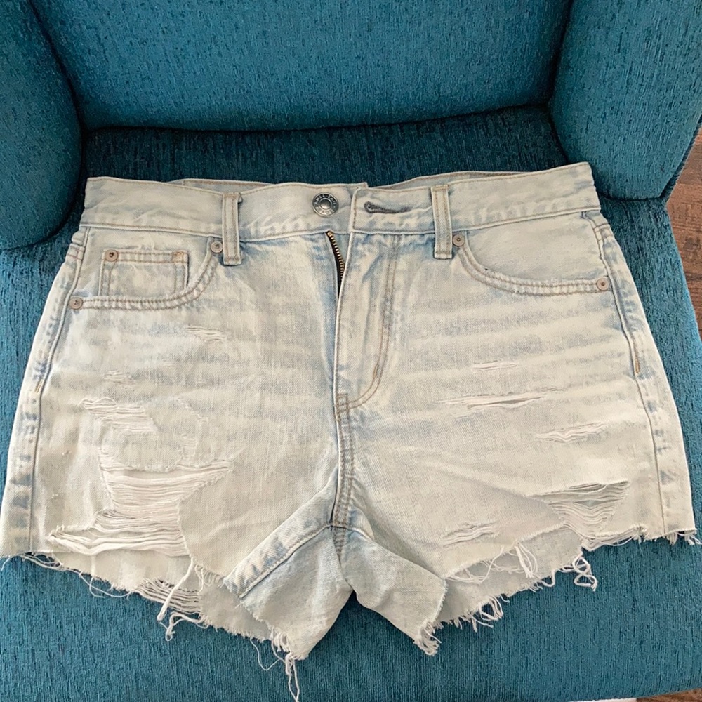American Eagle acid wash jean shorts